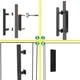 thumbnail image 3 of Manija de puerta corredera MACHAO negra mate universal, 3 of 5