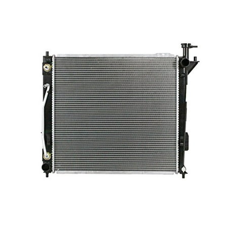 Radiator - Pacific Best Inc Fit/For 13372 13-16 Hyundai Santa Fe 2.0L Engine (Without Tow) Plastic Tank Aluminum