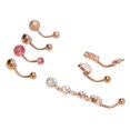 thumbnail image 4 of Navel Rings,7Pcs Belly Button Rings Women Navel Rings Belly Button Rings Advanced Technology, 4 of 8