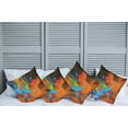 thumbnail image 2 of Ambesonne Colorful Throw Pillow Cover 4 Pack, Watercolor Brush Strokes, 16", Multicolor, 2 of 7