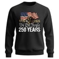 thumbnail image 3 of MuXiKeJi Clothes 250 Anniversary USA Sweatshirt Men American Flag Sweatshirt Long Sleeve Waffle 1776-2026 250th Anniversary Shirt, 3 of 4