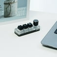thumbnail image 3 of Clerance![Rgb With Light] Black 3 Keys 1 Knob Three-Key Custom Keypad Macro Knob Copy And Paste Shortcut Keys E-Sports Game Mini Machine Hot Plug Customiz, 3 of 8