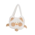 thumbnail image 4 of Bolso de hombro para mujer perfecl de felpa de dibujos animados con cremallera Beige, 4 of 8