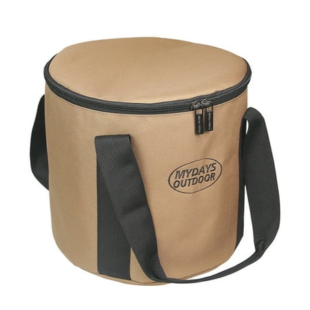 

Goxfaca Camping Utensil Bag | Portable Pot Organizer Pouch with Zipper | Cooking Utensils Organizer Travel Bag Cookware Storage Bag for BBQ Camping