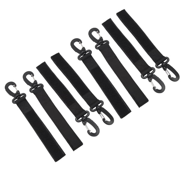 8Pcs Kayak Canoe Paddle Clips Holder Oar Webbing Strap Snap