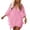 C-Pink63, variant on DHFJKG Womens Boho Coverups Bathing Suit V Neck 3/4 Sleeve Solid Color Swim Cover Ups Vacation Soft Beachwear