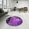 thumbnail image 4 of Ahgly Company Machine Washable Indoor Rectangle Transitional Bright Purple Area Rugs, 5' x 7', 4 of 7