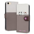 thumbnail image 2 of Feishell Cute Animal Pattern Wallet Phone Case for iPhone 7/8/SE 2020/SE 2022,Color Matching PU Leather Shockproof Magnetic Flip Stand Credit Card Slots Slim Phone Case with Wrist Strap,Gray, 2 of 8