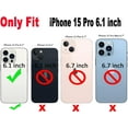 thumbnail image 2 of for iPhone 15 Pro Case 6.1", Curly Wave Design Transparent Bling Glitter Star Shiny Case Cute Clear Transparent Shockproof Protection Soft Phone Cover Case for Women Girls, Pink, 2 of 11