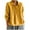 Yellow, variant on Diufon Cotton Linen Shirts for Women Button down Pleated Tunics Long Sleeve Vneck Solid Color Blouses