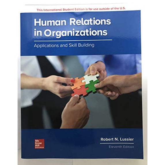 Pre-Owned HUMAN RELATIONS IN ORGANIZATIONS APPLICA