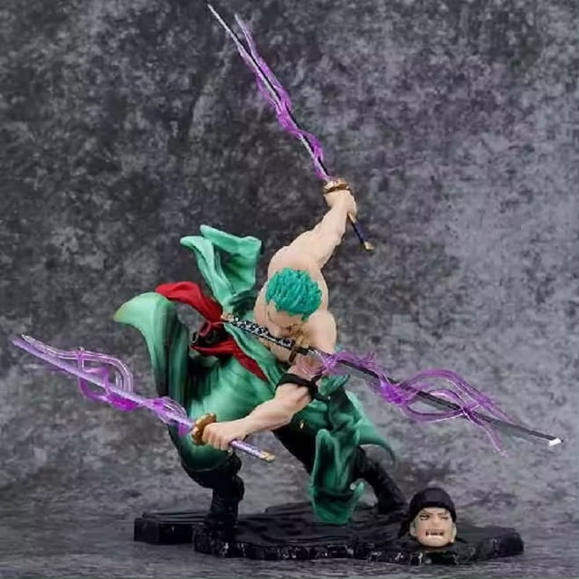 Figura de acción de PVC de 23 cm de One Pieced Ronoa Zoro de tres hojas Sa-maximum Manga Sauron Roronoa, modelo coleccionable, regalos