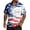 #01 Dark Blue, variant on Usa 250th Anniversary Button Down Shirts Men American Flag Print Lapel Collar Short Sleeve Tshirts United States Patriotic Star Relaxed Fit Daily Wear Shirts, XL, #01 Blue