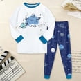 thumbnail image 2 of sdbrld Kids Cotton Pajamas Set PJS Long Sleeve Sleepwear Loungewear,Sizes 7-8 Years, 2 of 8