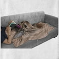 thumbnail image 6 of Yorkie Soft Flannel Fleece Throw Blanket, Realistic Computer Drawn Image of Yorkshire Terrier Ribbon Animal, Cozy Plush for Indoor and Outdoor Use, 70" x 90", Salmon Pale Brown, by Ambesonne, 6 of 6