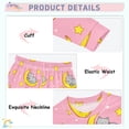 thumbnail image 4 of Cat Moon Pattern Cotton Pajamas 2 Piece Set Sleepwear Soft and Comfortable Homewear Nightwear, 4 of 7