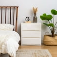 thumbnail image 4 of IRIS 3 Wide Drawer Storage, Organizer Unit for Bedroom, Living Room, White, Set of 2, 4 of 11
