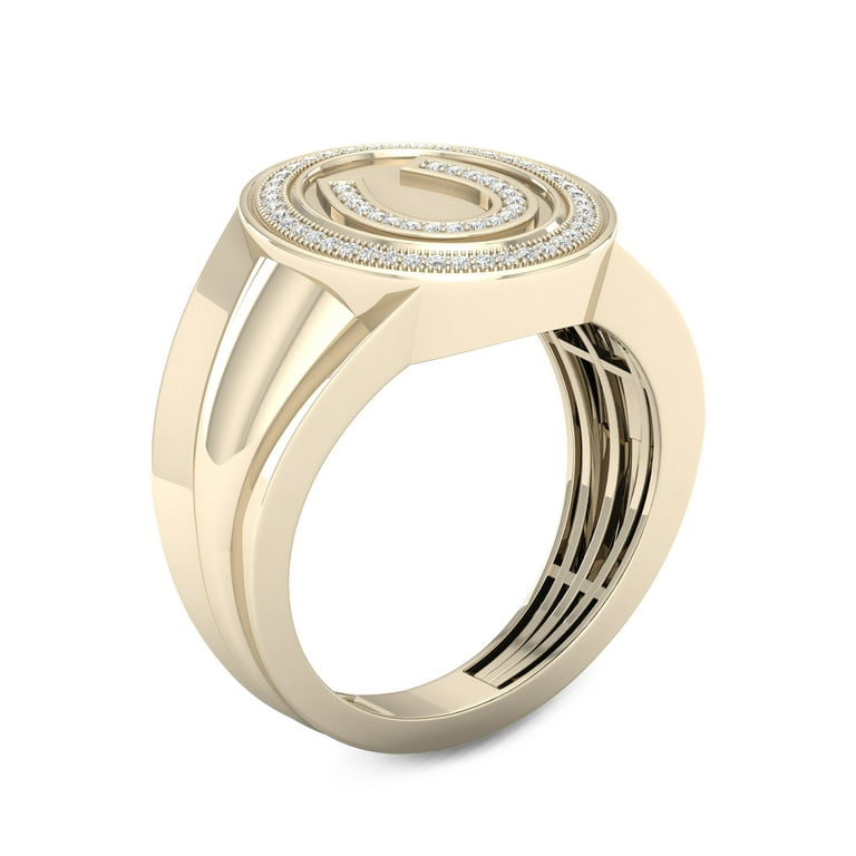 Imperial 1/5Ct TDW Diamond 10k Yellow Gold Horse Shoe Men's