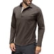 thumbnail image 1 of pstuiky Camisas para hombre de manga larga, Camiseta informal de manga larga para hombre, color liso, con solapa, estilo retro. Tops de talla grande para hombre xxl, 1 of 7