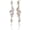 Clear Gold, variant on Cubic Zirconia Bridal Earrings - Sterling Silver Marquise Crystal Zircon Rhinestone CZ Cluster Floral Leaf Dangle Drop Earrings for Women Wedding Party Prom Bride Bridesmaids Jewelry[v1547]