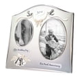 thumbnail image 1 of Haysom Interiors Traditional Two Tone Silver Plated 30th Pearl Anniversary Double Picture Frame, 1 of 4