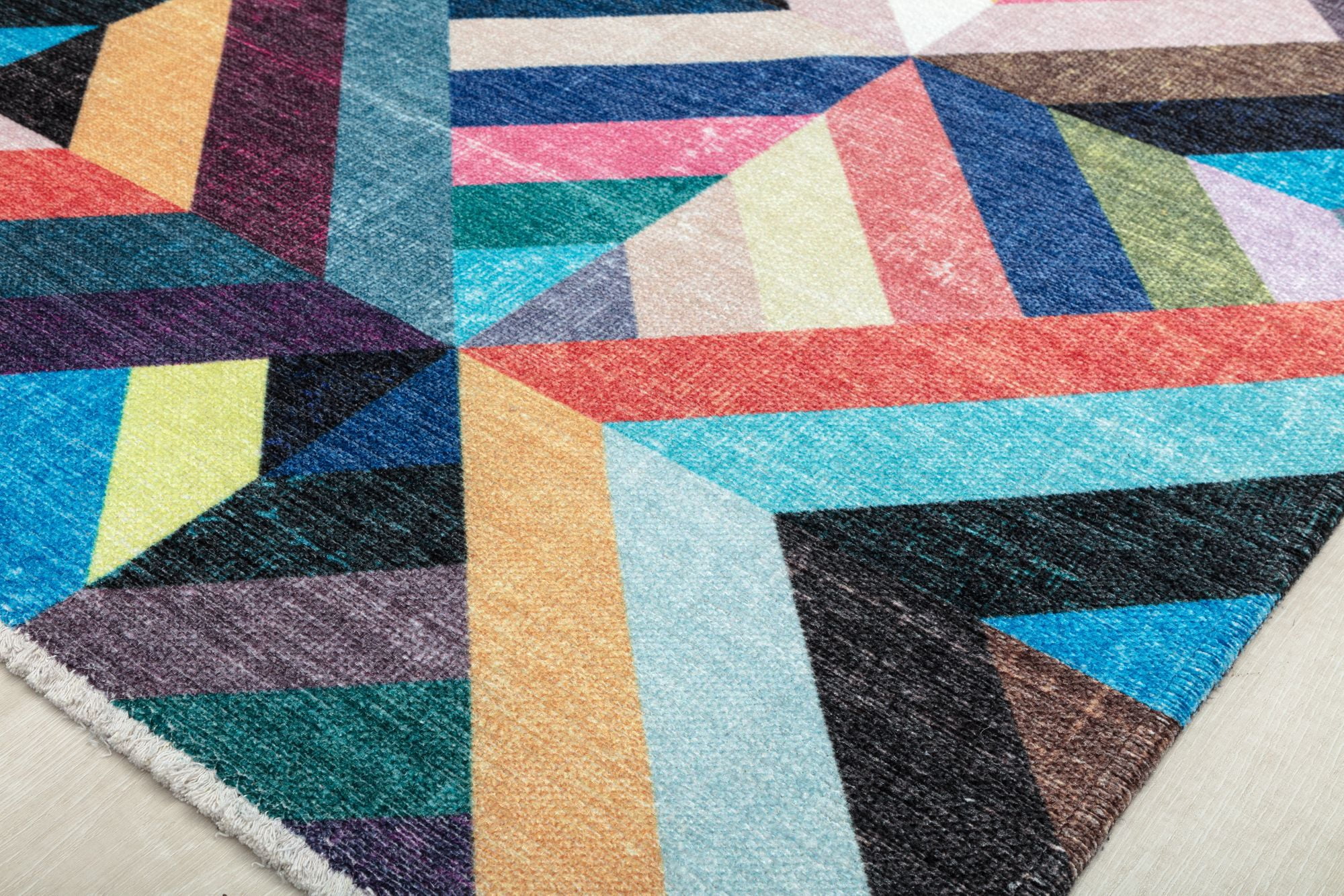 Elizabeth Sutton MI25A Bright Side Abstract Modern Multicolor Area Rug, 7'10"X10'0"