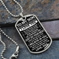 thumbnail image 4 of Augper To My Son - Never Forget How Much I Love You Fashion Stainless Steel Necklace Holiday Gifts For Son, 4 of 6