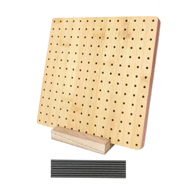 Tablero de bloqueo de Suministros de Bambú y alfileres Tablero de para bloquear Crochet Tablero de para 25cmx25cm