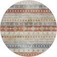 thumbnail image 2 of Addison Rugs Dream Shag Premium Machine Washable Transitional Tribal, Diamond Desert Round Rug, 8' x 8', 2 of 8