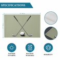 thumbnail image 6 of Golf Ball Club Placemats Set of 12, Sports Abstract Vintage Green Placemats for Dining Table, Place Mats for Kitchen Tabletop, Waterproof Wipeable Dining Table Mats Set, 6 of 9