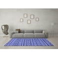 thumbnail image 3 of Ahgly Company Indoor Square Abstract Blue Modern Area Rugs, 8' Square, 3 of 4