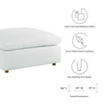 thumbnail image 7 of Commix Down Filled Overstuffed Ottoman Pure White, 7 of 7