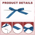 thumbnail image 3 of Uxcell Satin Ribbon Bow, Mini Bows with Twist Ties for DIY Craft Gift Wrapping Treat Bags Wedding Birthday Party Decoration Blue, 3 of 7