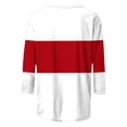 thumbnail image 4 of Graphic Tees for Women USA 250th Anniversary Crewneck Tee for Women Wear with Seasonal Versatility and Casual Comfort Red L, 4 of 4