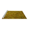thumbnail image 2 of Ahgly Company Machine Washable Indoor Rectangle Abstract Yellow Contemporary Area Rugs, 7' x 10', 2 of 4