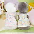 thumbnail image 3 of ZIEUO Adorable Pet Clothes for Cats & Small Dogs - Charming Spring & Autumn Wear Pet Flower Dress, 3 of 5