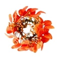 thumbnail image 2 of Miwamany Autumn Money Leaf Candle Ring, Thanksgiving Harvest Table Centerpiece Wreath, Faux Foliage Berry Candle Holder for Dining Table Home Decor, 8 inch, 2 of 7