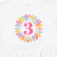 thumbnail image 4 of Inktastic 3rd Birthday Flower Wreath 3 Year Old Girl Girls Toddler Dress, 4 of 5