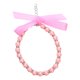 thumbnail image 1 of Collar de perlas de imitación para perros y gatos, con accesorios brillantes y lazo de cinta, joyería para cachorros, perras y gatas, color rosa, 1 of 5