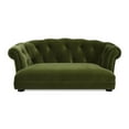thumbnail image 4 of Kiki 36.5" Chesterfield Dog Sofa Bed Medium Olive Green Velvet, 4 of 8