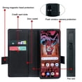 thumbnail image 3 of for Samsung Galaxy Z Fold 5 Case with S Pen Holder & Camera Cover, Luxury Leather Wallet Phone Cover Built-in S Pen Slot Kickstand Function Card Holder Hinge Protection Shockproof (Black)|For Samsung, 3 of 7