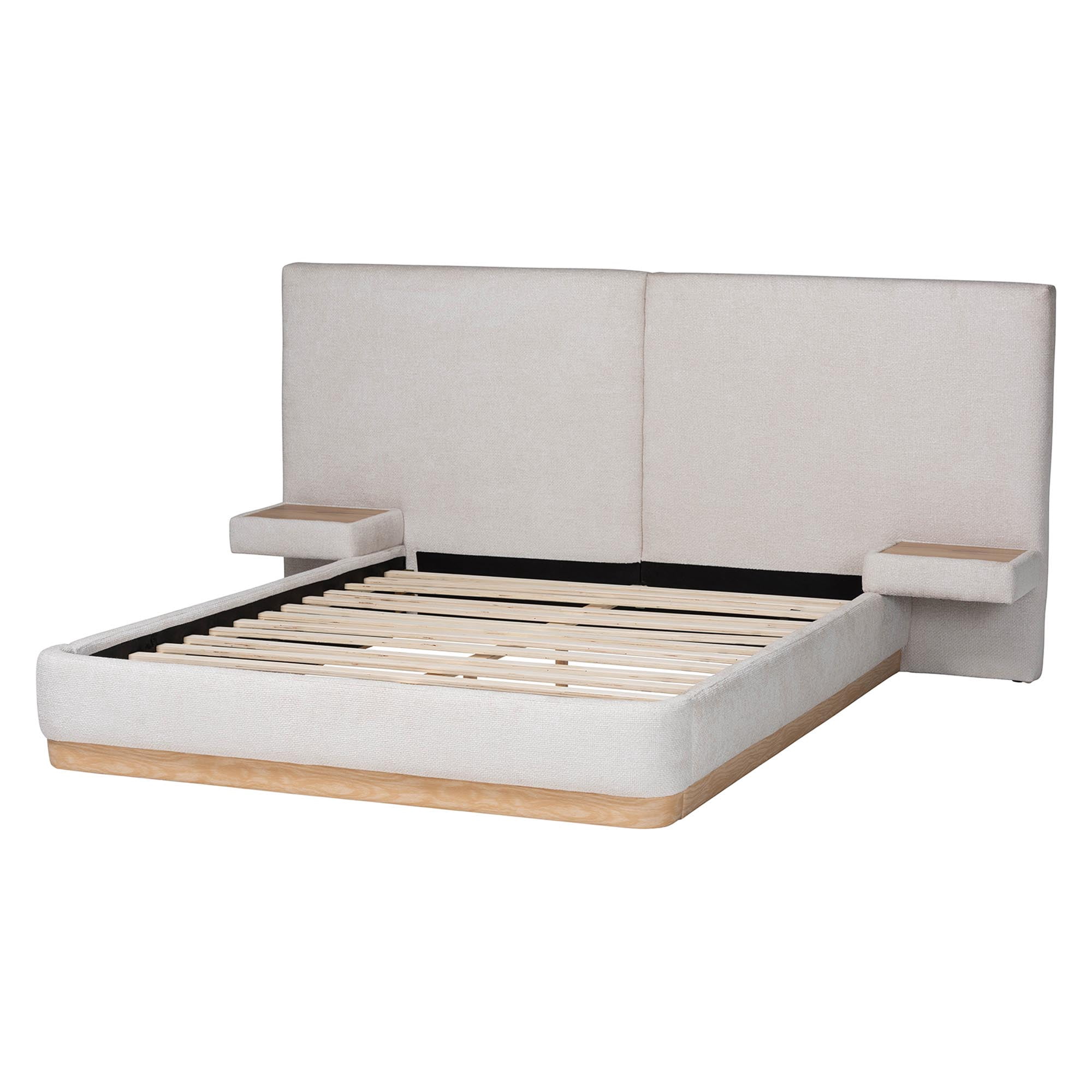 Baxton Studio Jacinta Modern Platform Bed, Queen, Beige
