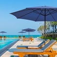 thumbnail image 2 of Yescom 13FT XL Large UV 30+ Aluminum Outdoor Patio Umbrella for Table Deck Market Yard Cafe Restaurant Hotel Pool Navy, 2 of 9