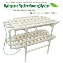 TECHTONGDA Hydroponic 72 Holes Site Grow Kit Pipeline Vegetable Planter Garden Plant System Indoor Grow Kit