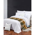 thumbnail image 3 of Xipuska Sunflower Wooden Bed Runners for Queen Size Bed, Decorative Bed Throws for Foot of Bed, Summer Retro Botanical Floral Bed Runner Sofa Throw Bedding Scarf Protector Slipcover for Bedroom/Hotel, 3 of 6