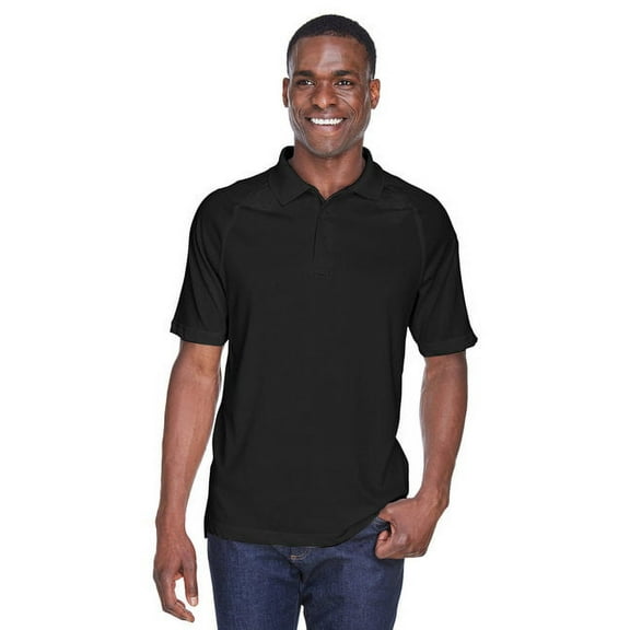 Harriton M211 Men's Advantage Tactical Performance Polo-Black-2XL