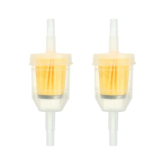 Unique Bargains 2pcs Fits 1/4" or 5/16" Gas Inline Fuel Filters for Small Engines ATV UTV Motorbike