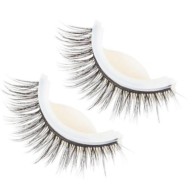 Natural Reusable Self Adhesive False Eyelashes for Makeup Use Black Plastic 3D Thick Style 09