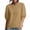 Khaki, variant on Women's Lime Green Puff Sleeve Blouse, Split V Neck Short Sleeve Loose Fit Pullover Summer Top, Solid Casual Shirt