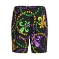 thumbnail image 5 of Easygdp Mardi Gras6 Men's Short Pajama Pants, Sleep Shorts, Household Pants, Casual Pants with Pockets - 4X-Large, 5 of 9